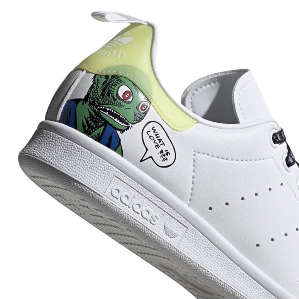 BNWT Adidas Originals x Fiorucci “What is Love?” White Alien Sneakers